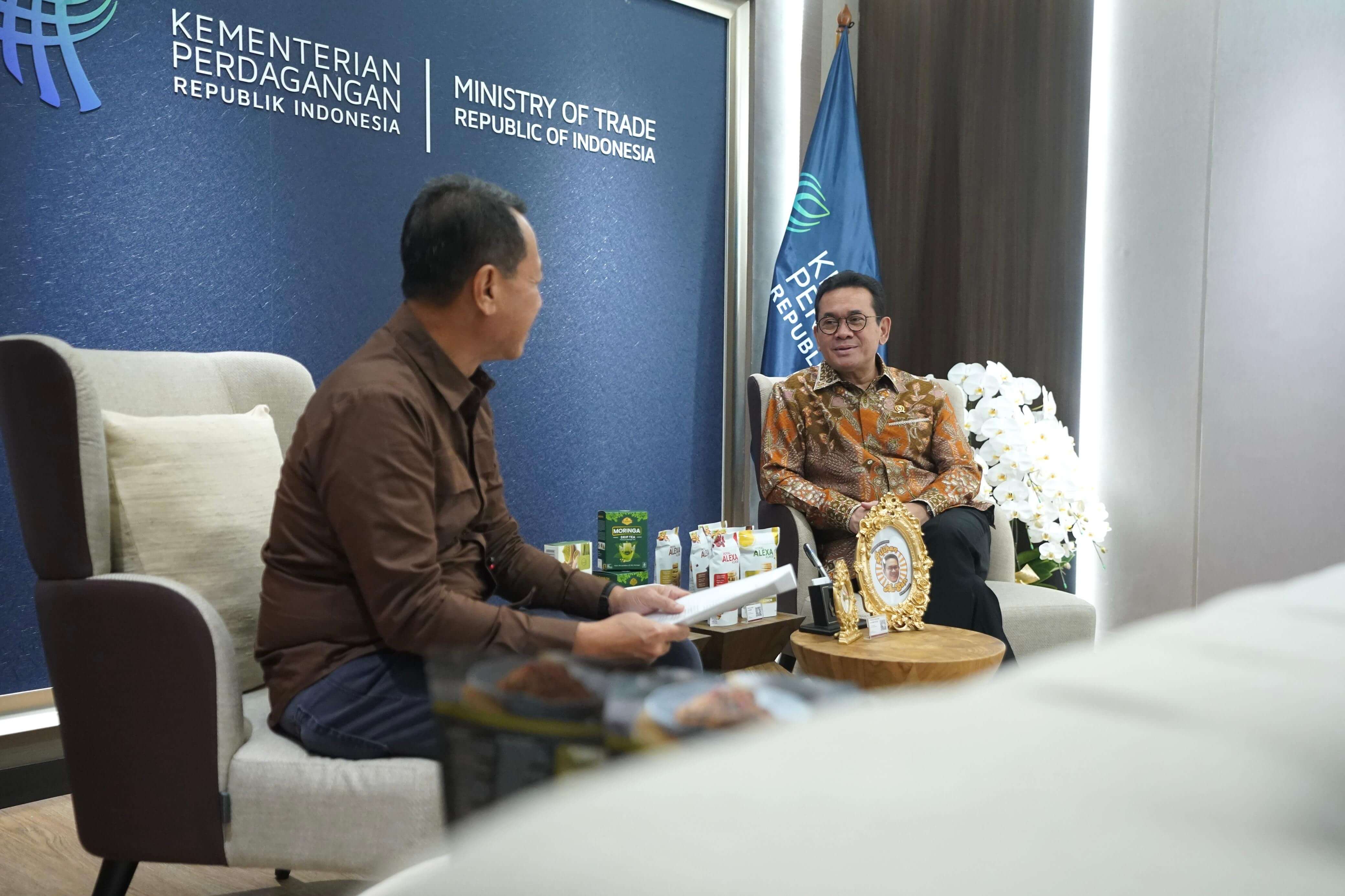 Mendag Menerima Kunjungan Bupati Kudus