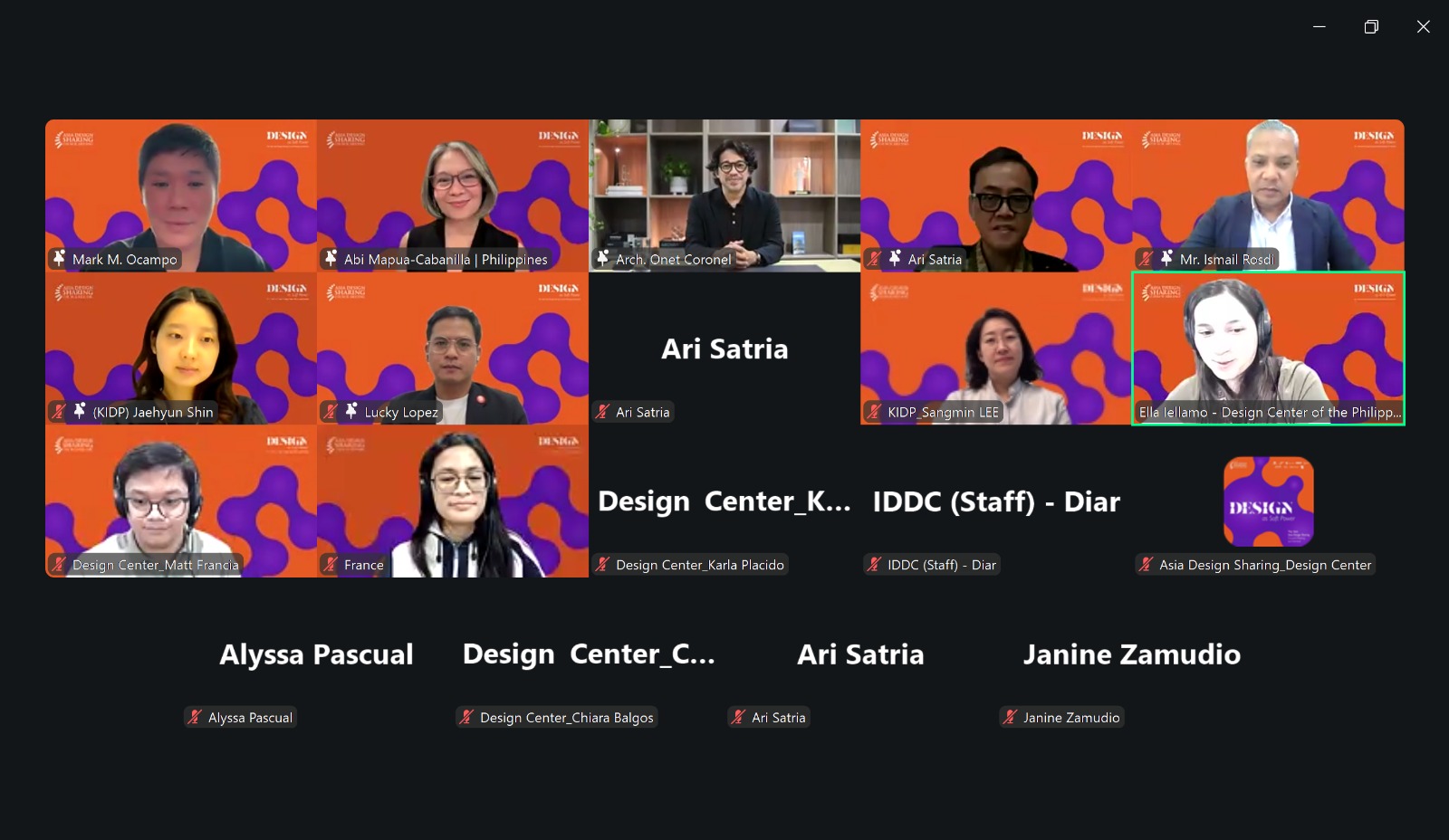 Kemendag Pada The 16th Asia Design Sharing Council Meeting and Seminar