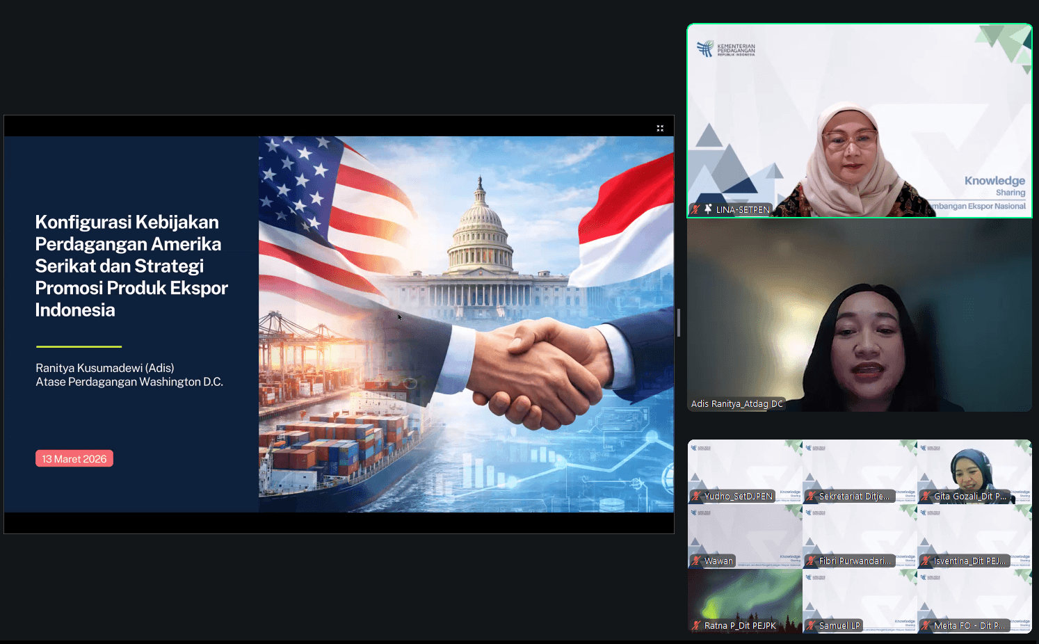 Knowledge Sharing: Konfigurasi Kebijakan Perdagangan AS dan Strategi Promosi Produk Ekspor