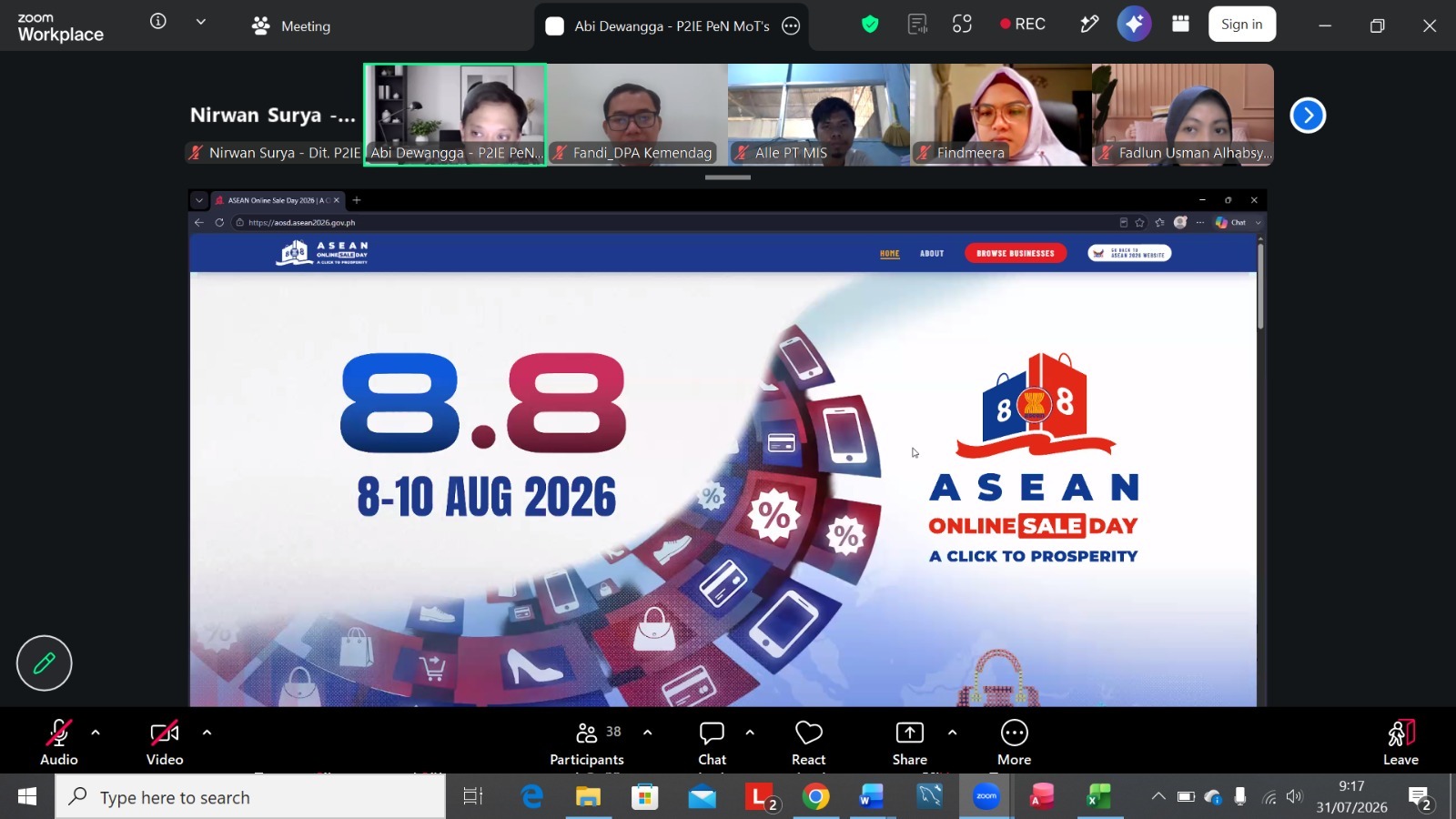 Koordinasi  Jelang Asean Online Sale Day (AOSD)