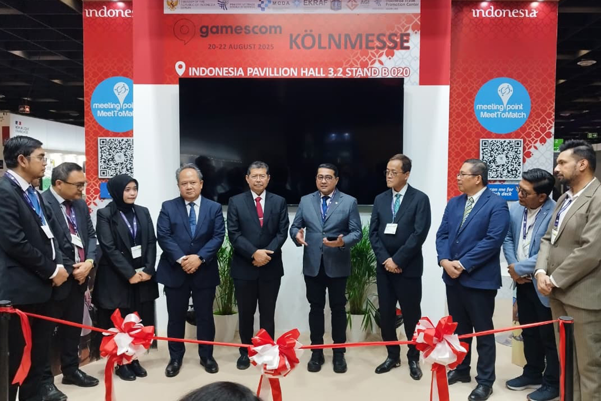 Peresmian Paviliun Indonesia pada Gamescom 2025